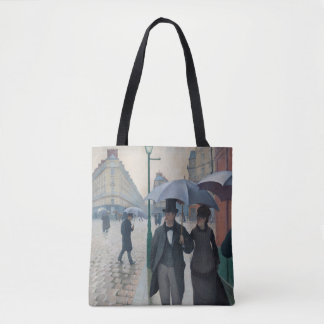 Rainy Day on Paris Street Tote Bag