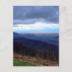 Rainy Day on Rock Castle Gorge Overlook Postcard