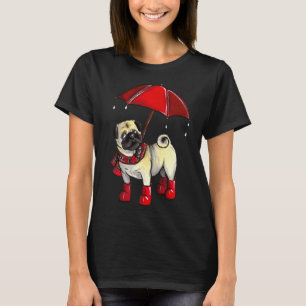 Rainy day Pug Classic T-Shirt 605