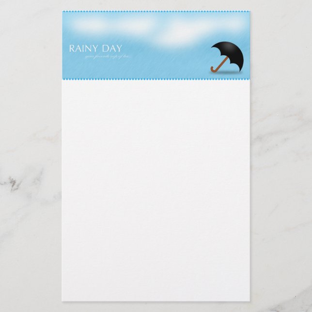 Rainy Day Stationery (Front)