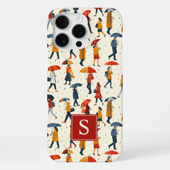 Rainy Day Stroll  iPhone Case (Back)