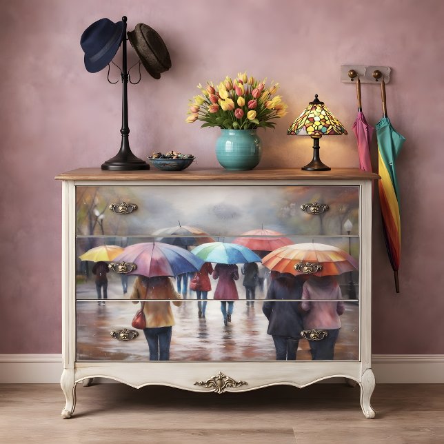 Rainy Day Umbrellas Decoupage Tissue Paper (Rainy Day Umbrellas Decoupage Tissue Paper)