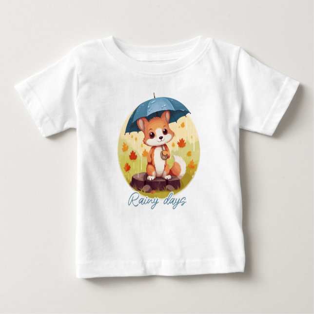 Rainy days baby T-Shirt (Front)