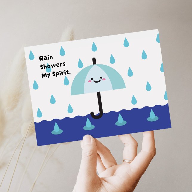 Rainy Days, Bright Spirits Postcard (Creator Uploaded)