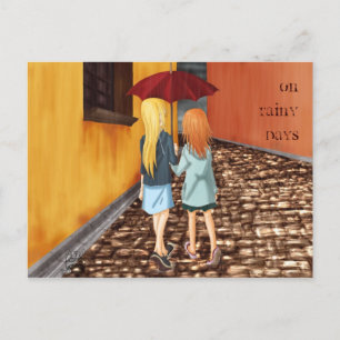 Rainy Days Postcard