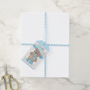 Rainy Daze Teddy Bear Gift Tags