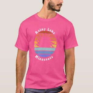 Rainy Lake Minnesota MN Sunset Souvenir Vacation T-Shirt