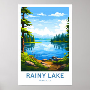 Rainy Lake Minnesota Travel Print