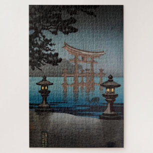 Rainy Miyajima by Tsuchiya Koitsu Jigsaw Puzzle