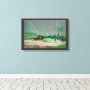 Rainy Morning Henri Rousseau, Vintage Fine Art Canvas Print