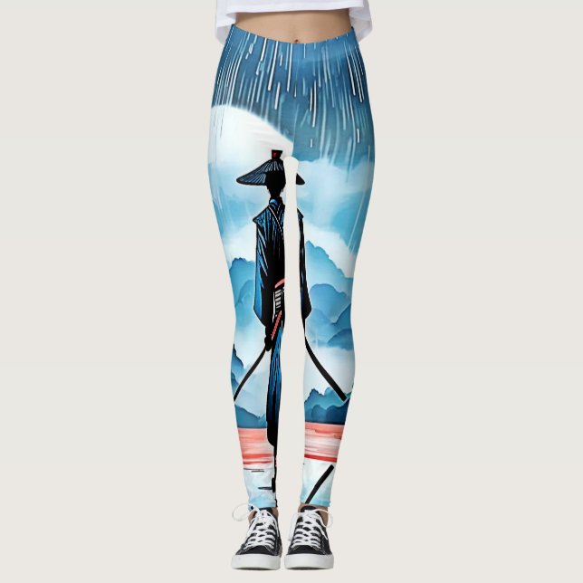 Rainy Samurai: Silent Vigil Leggings (Front)