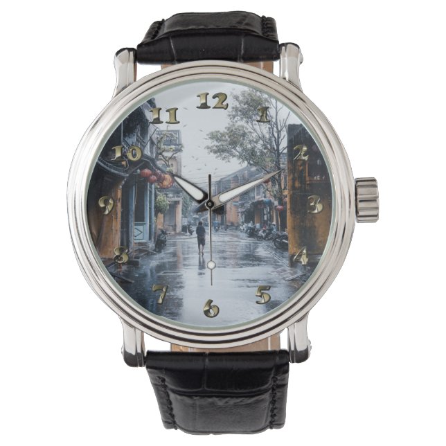 Rainy Streets of Vietnam Watch (Front)