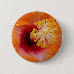 Rainy tropical day 6 cm round badge