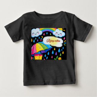 Rainy Vibes Only Cute Baby T-Shirt