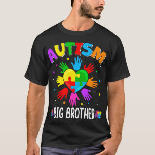 Raise Hand Autism Awareness Big Brother Family Mat T-Shirt
