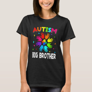 Raise Hand Autism Awareness Big Brother Family Sup T-Shirt