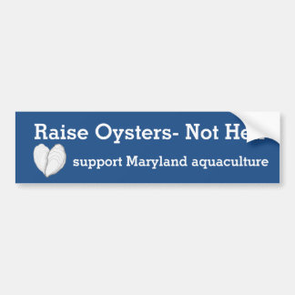 Raise Oysters-Not Hell. Bumper Sticker
