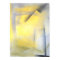 'Raise the Bar' Gray and Yellow Abstract Art Print