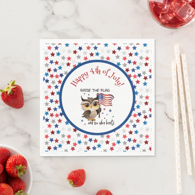 Raise the flag napkin (Insitu)