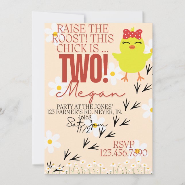 Raise The RoosT Invite (Front)