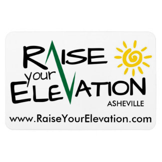 Raise Your Elevation Asheville - Car Magnet