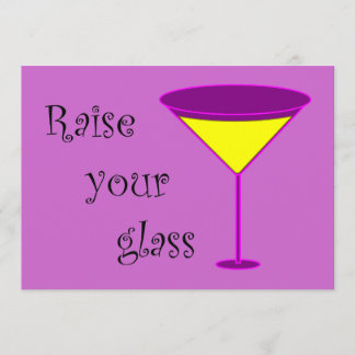 Raise Your Glass Divorce Party Invitation