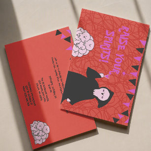 Raise Your Spirits Cute Grim Reaper Halloween Invitation