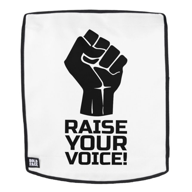 Raise Your Voice 1 B Backpack (Removable Face)