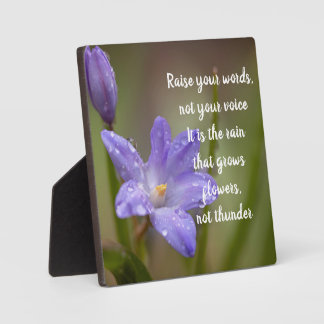 Raise Your Words  Plaque