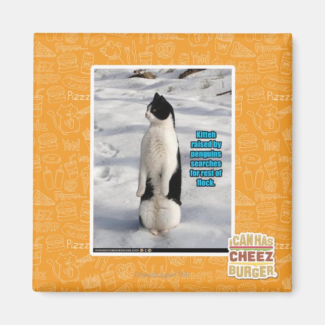 Raised by Penguins Magnet (Front)