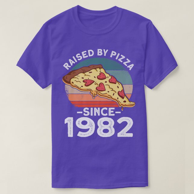 Raised By Pizza Birthday Decorations Party Ideas S T-Shirt (Design Front)