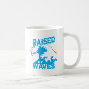 raised by waves coffee mug