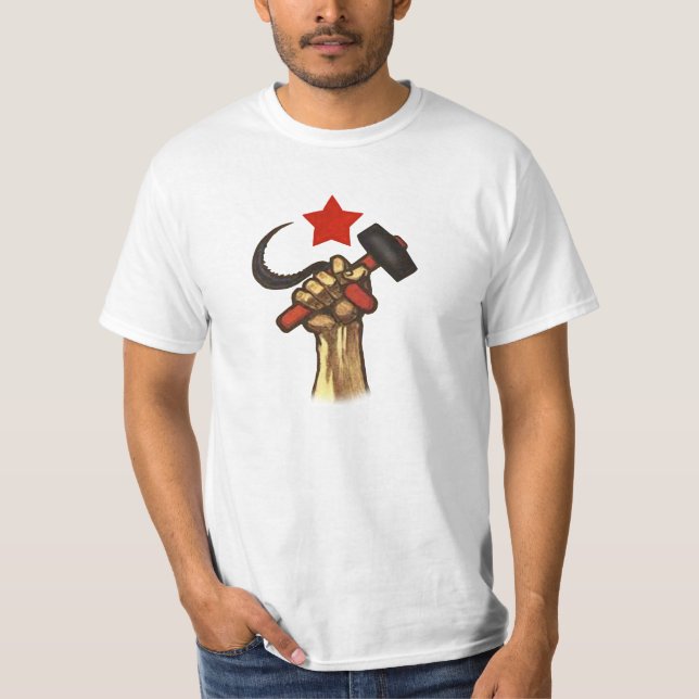 Raised Fist Hammer and Sickle shirt (Front)