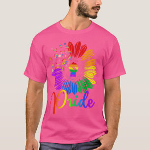 Raised Fist Sunflower Pride LGBT Gay Lesbian Trans T-Shirt