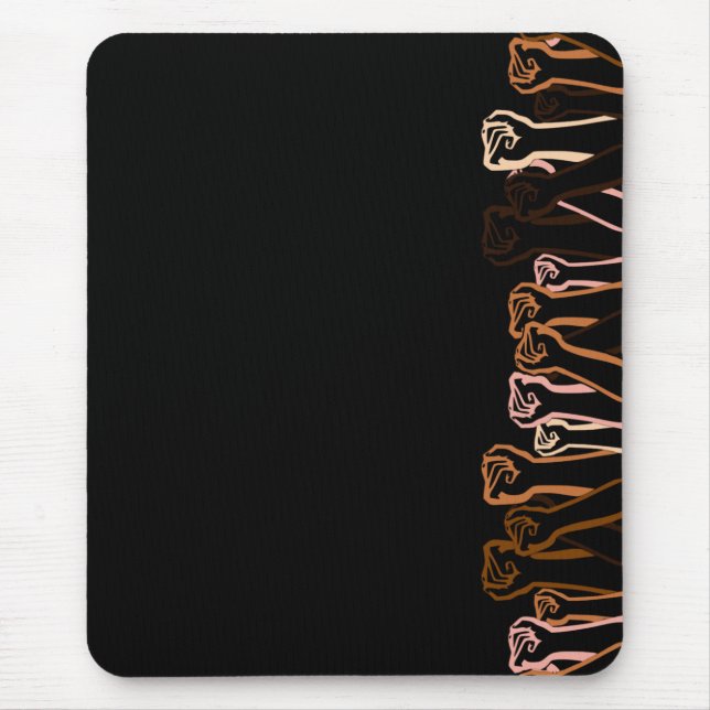 Raised Fists Mouse Pad (Front)