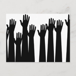 Raised Hands Postcard