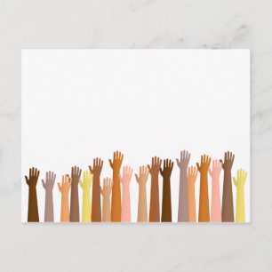 Raised Hands Postcard