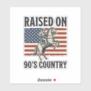Raised On 90s Country Cowboy Western Shirt Design_