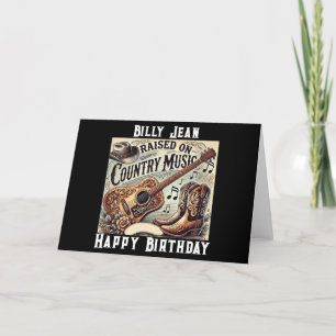 Raised on Country Music Birthday Holiday Card