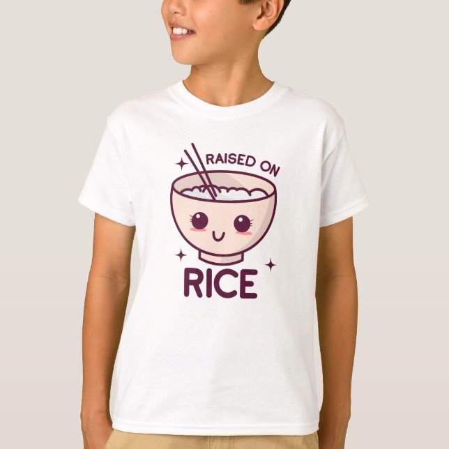 Raised On Rice  T-Shirt (Front)