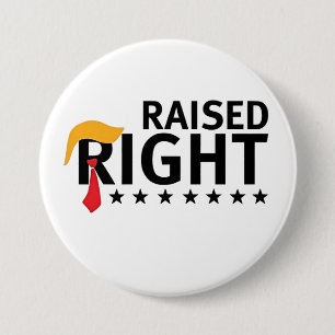 Raised Right Proud Maga Trump inauguration Day 7.5 Cm Round Badge