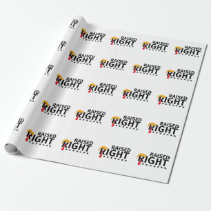 Raised Right Proud Maga Trump inauguration Day Wrapping Paper