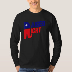 Raised Right Republican Elephant Southern Republic T-Shirt