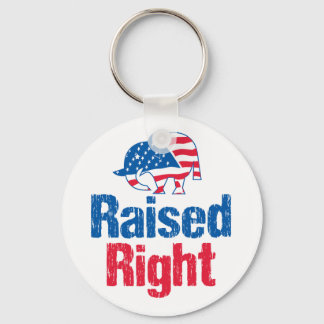 Raised Right - Republican Key Ring