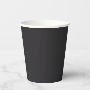 Raisin Black Solid Colour Paper Cups
