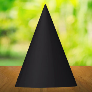 Raisin Black Solid Colour Party Hat