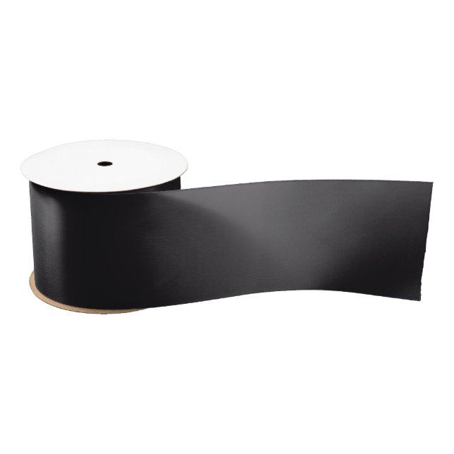 Raisin Black Solid Colour Satin Ribbon (Spool)