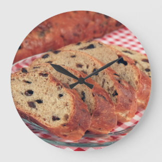 Raisin Bread  Large Clock