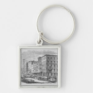 Raising a block of buildings in Chicago Key Ring