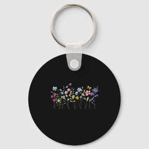Raising A Wildflower Mom Matching Botanical _1 Key Ring
